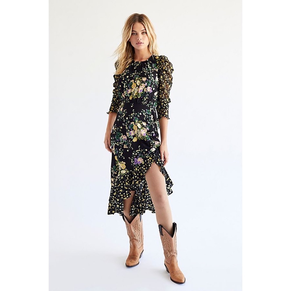 For Love and Lemons Ross Midi Dress size Small